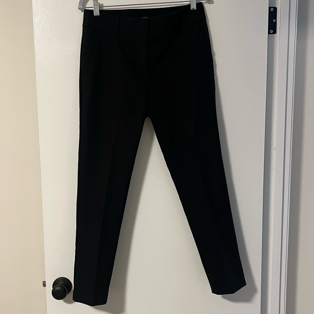 Black LOFT Marisa Skinny Cropped Ankle Pant
